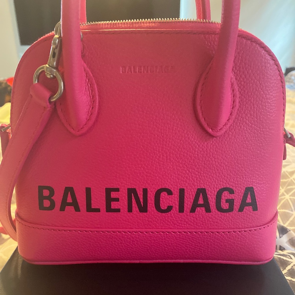 Balenciaga XXS Ville Leather Top Handle Bag
